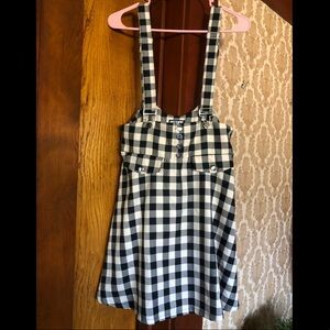 Hot Topic checkered plaid schoolgirl dress
